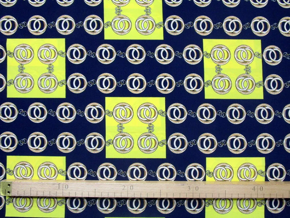 Šatovka s hodvábom tmavomodrá "Versace"