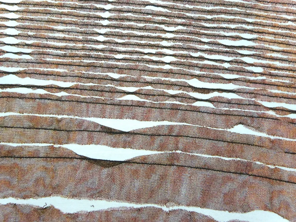 Úplet maslovo-hnedý "výstrih" - raport