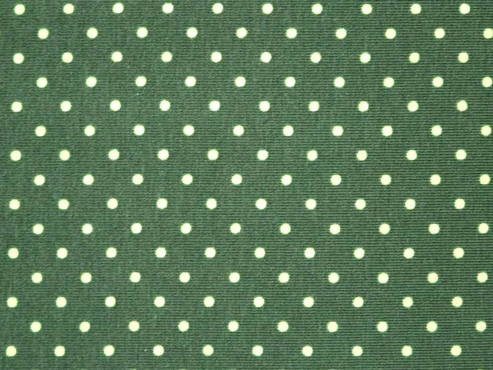 Úplet tmavozelený "zelená drobná bodka"