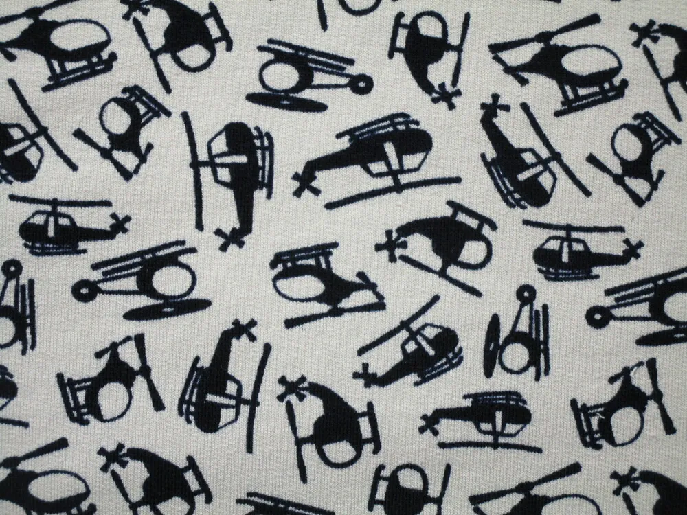 Teplákovina svetlosivá "tmavomodrá helikoptéra"