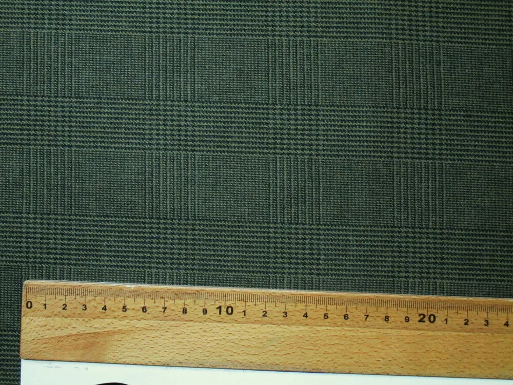 Kostýmovka olivová "čierne káro" - zbytok 