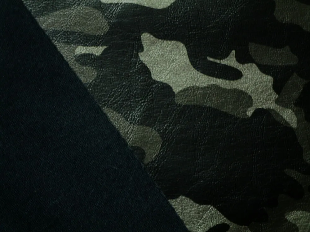 Koženka ARMY odevná "sivo-čierny maskáč"