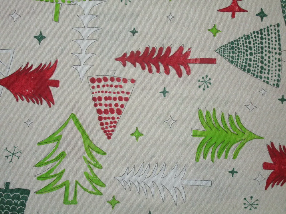 Poťahovka prírodná "stromčeky"