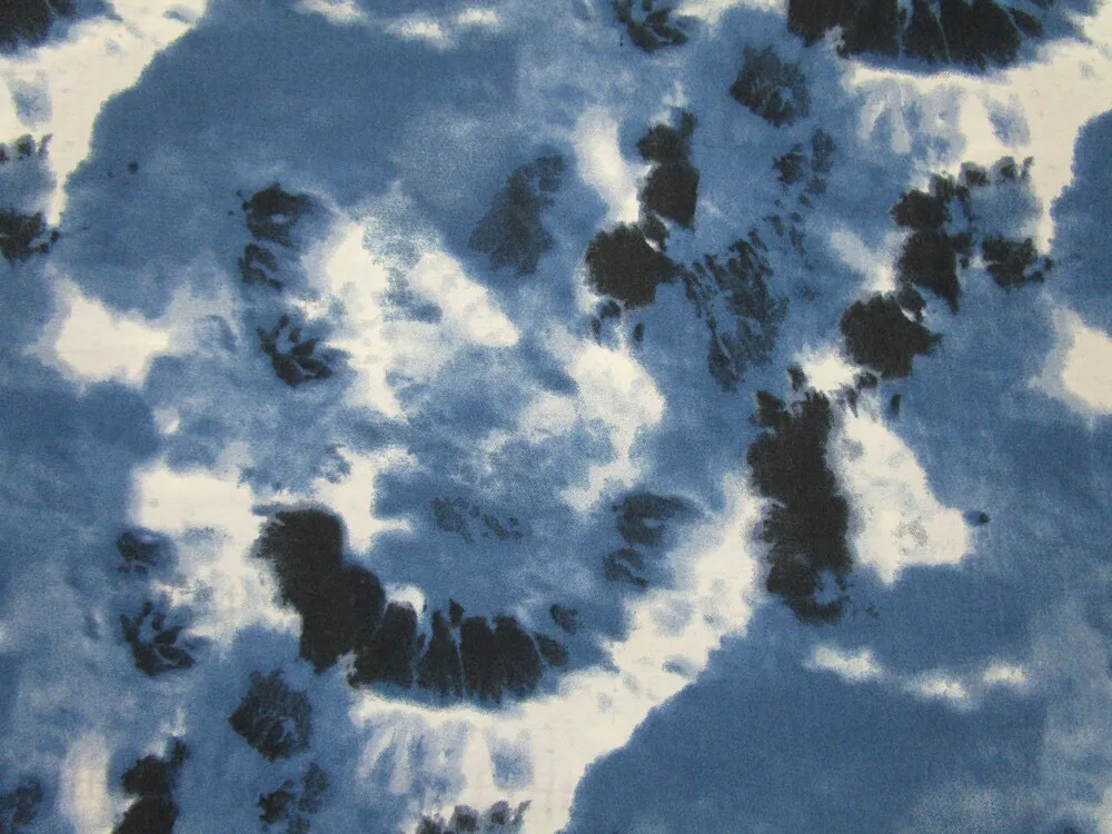 Šatovka bielo-modro-čierna "batika" - talianska kolekcia 