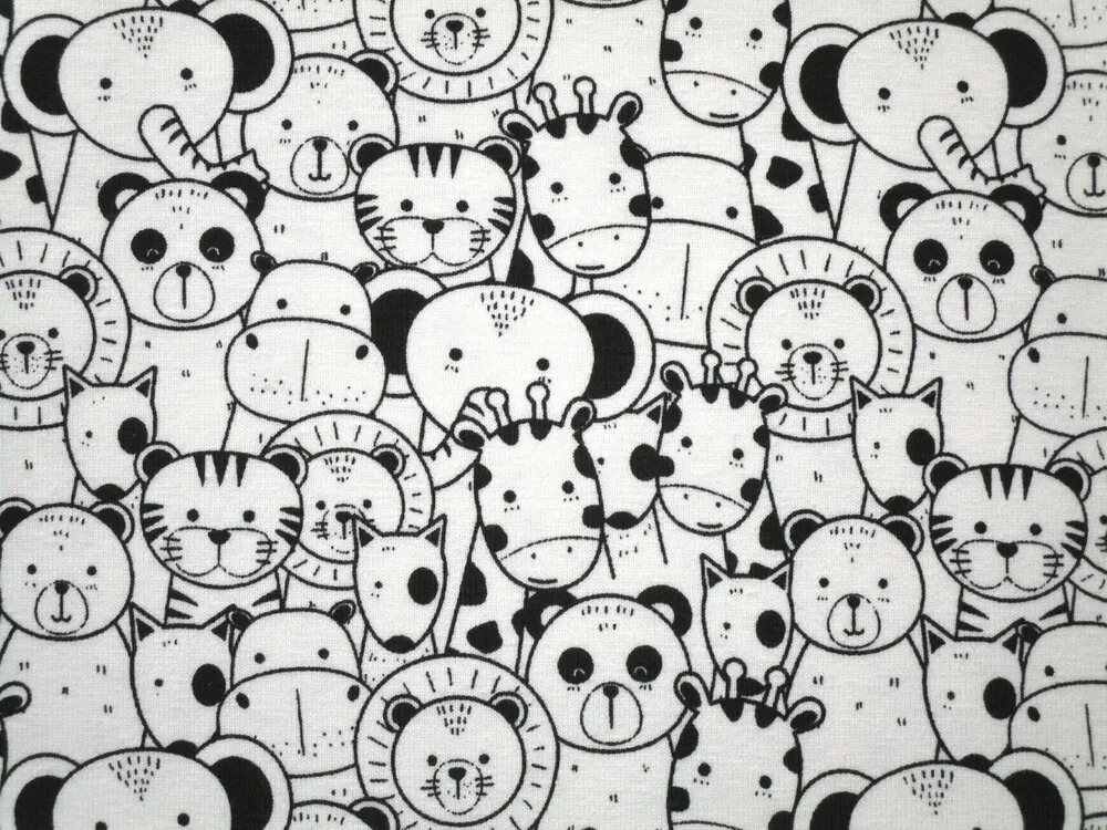 Úplet maslový "čierne malé zvieratká"