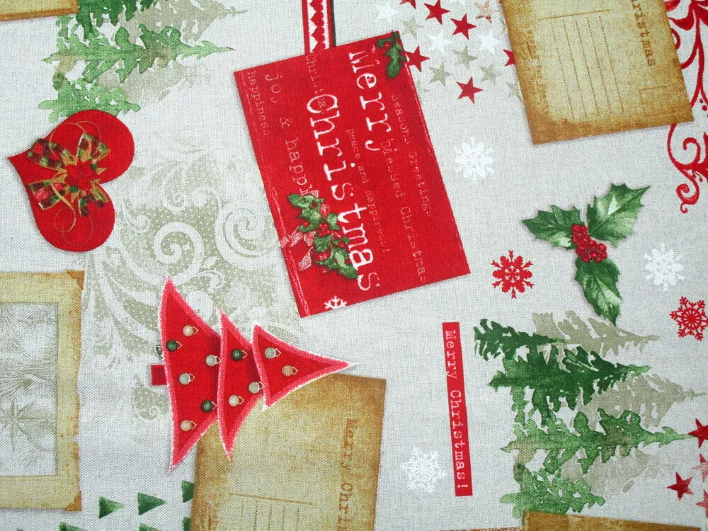 Poťahovka sivá "vianočný motív" 