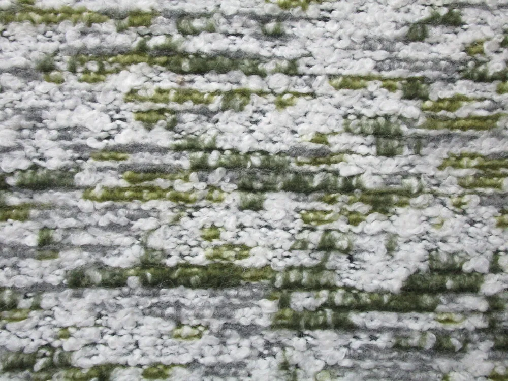 Kabátovina "bielo - sivo - zelená" 