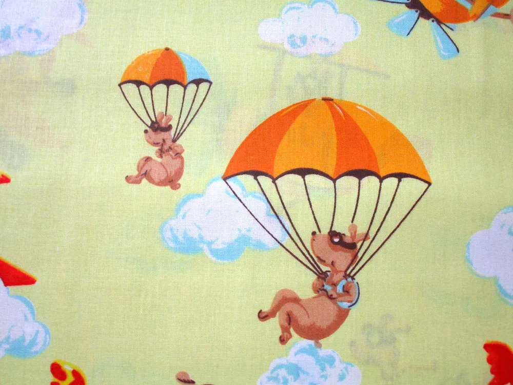 Bavlna žltá "psík pilot" 