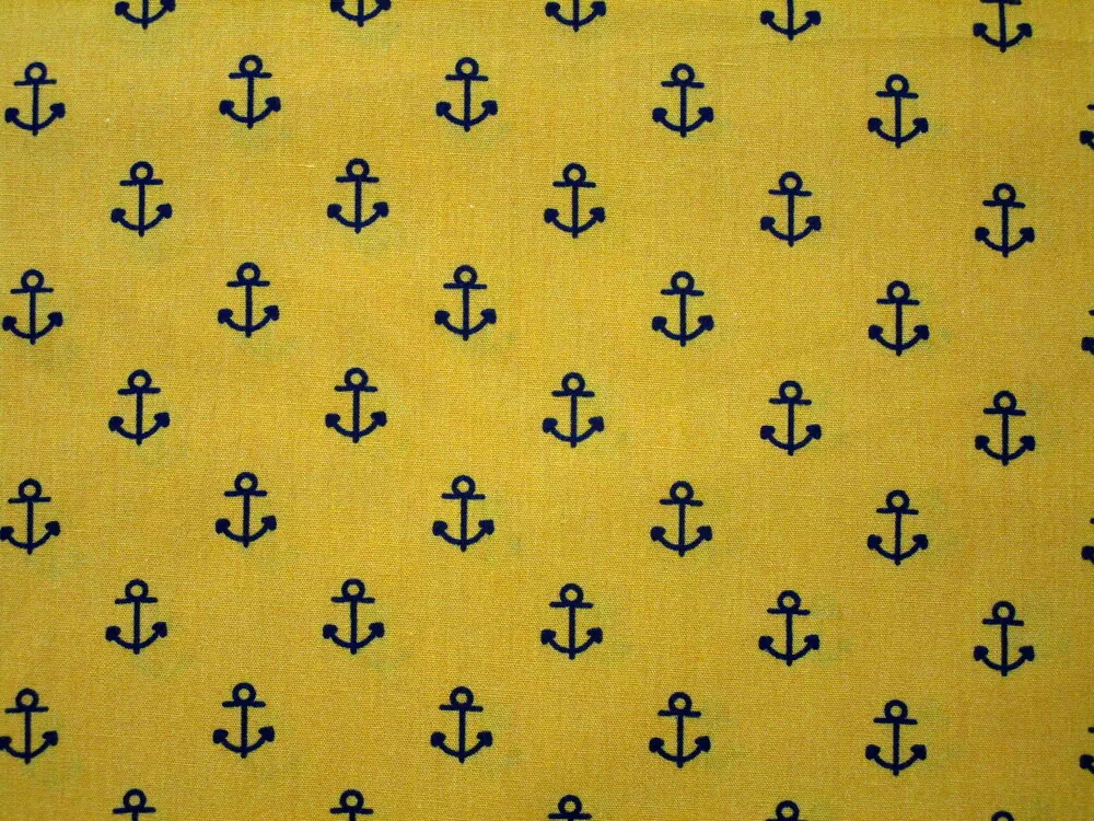 Bavlna horčicová "tmavomodrá kotva"