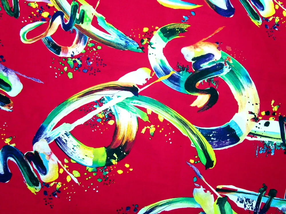 Šatovka červená "farebný vzor" 