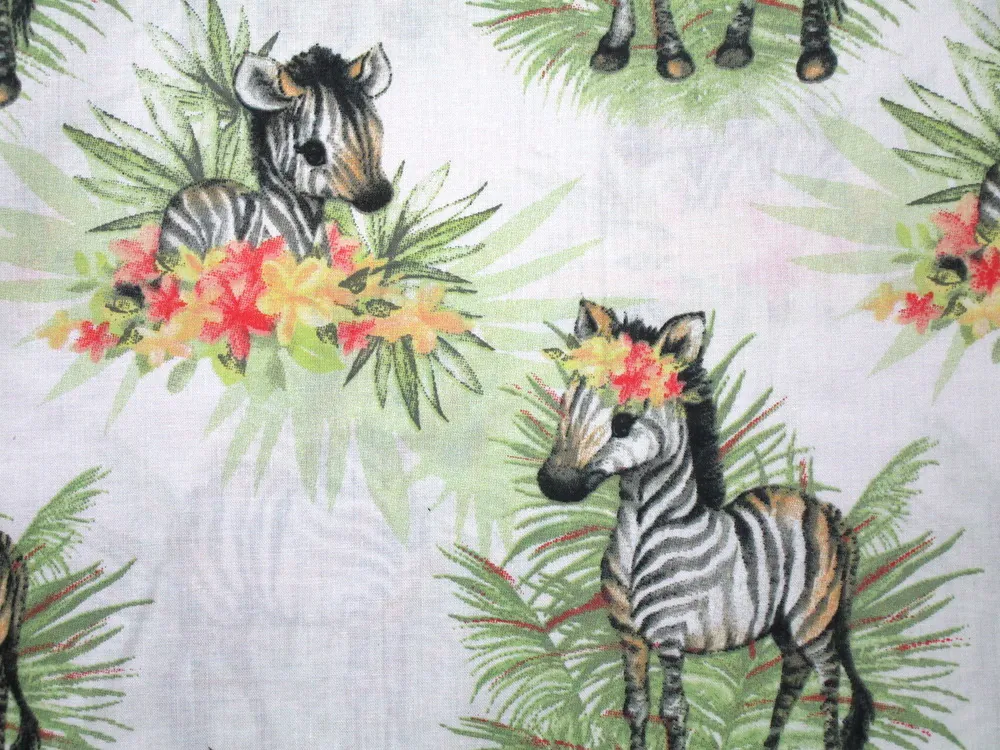 Bavlna biela "zebra" 