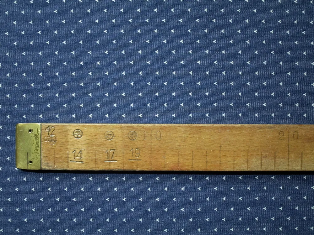 Riflovina modrá "drobný maslový vzor"