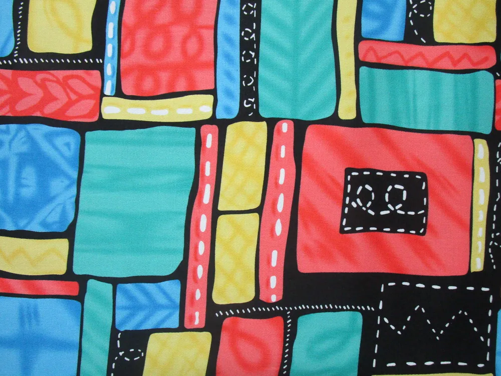 Riflovina farebná "geometrické tvary" 