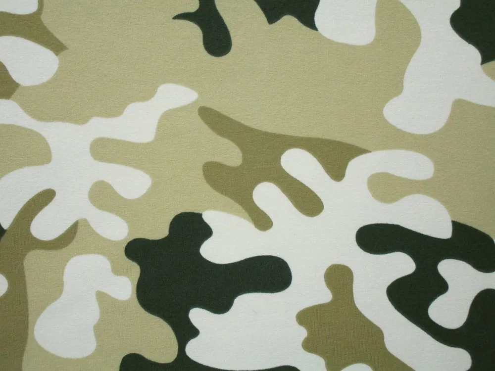 Teplákovina béžovo-zelená "maskáč"