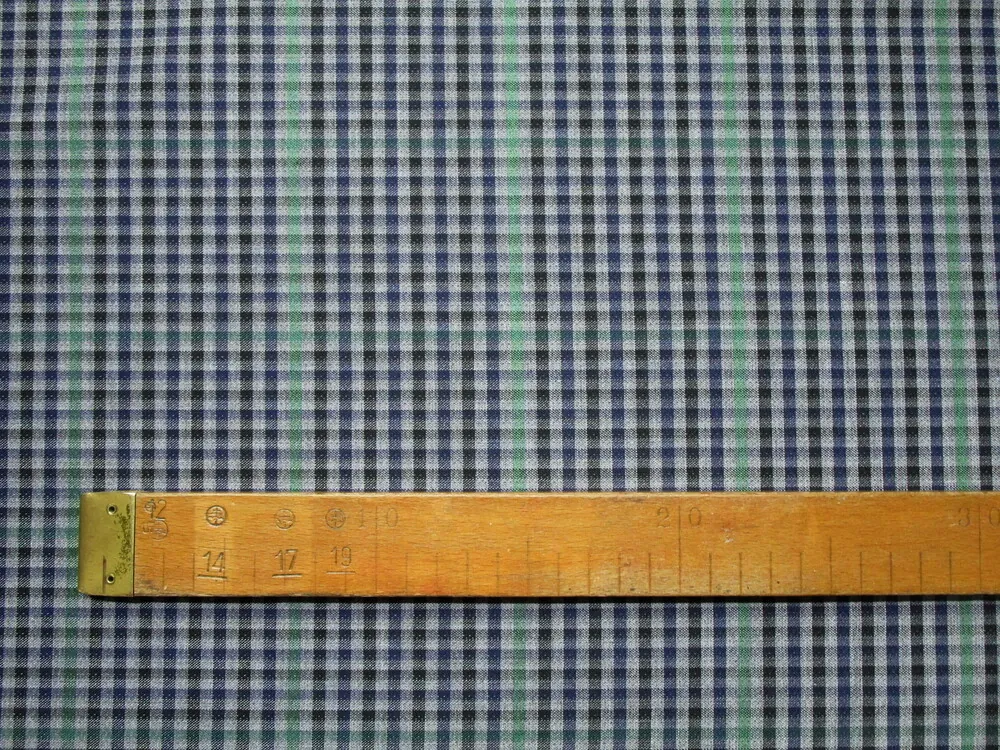 Kostýmovka sivo-modro-zeleno-čierna "kocka" - objstranná