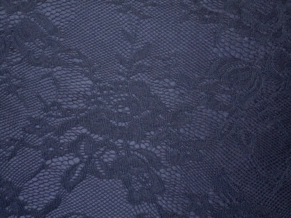 Satén tmavomodrý "tmavomodrá krajka"