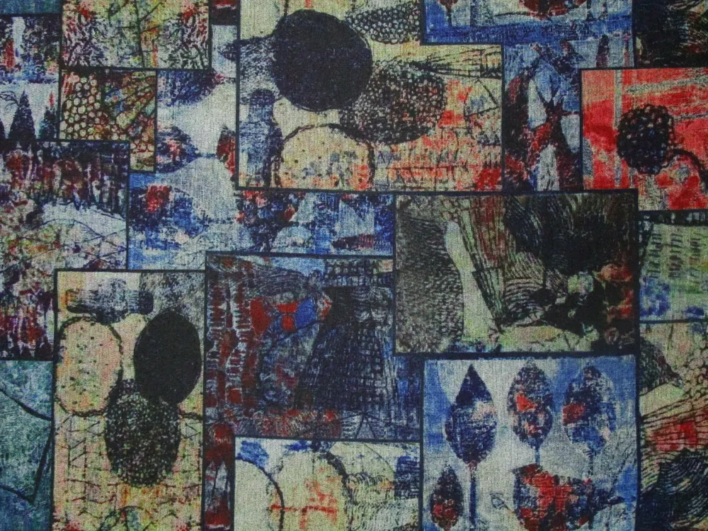 Úplet Punto tmavomodrý "vzorovaný"