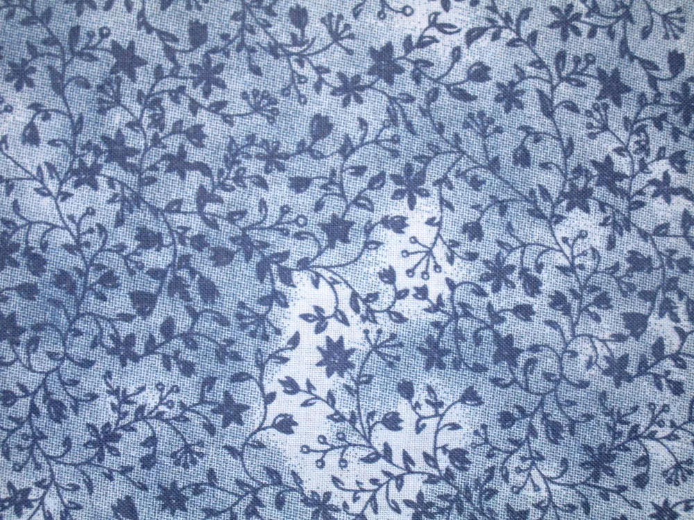 Bavlna modrá batika "modré kvety"