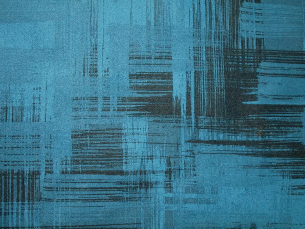 Flauš modrý "tmavomodrý vzor"