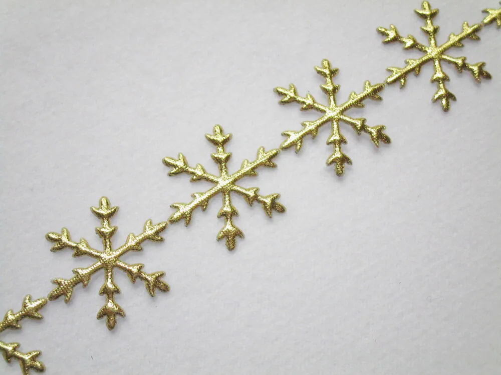 Aplikácia textilná "zlatá vločka"