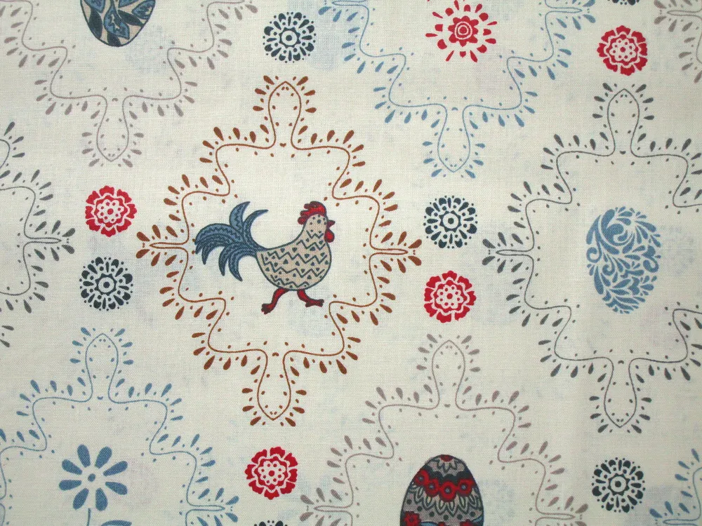 Bavlna maslová "kohútik, vajíčko" 