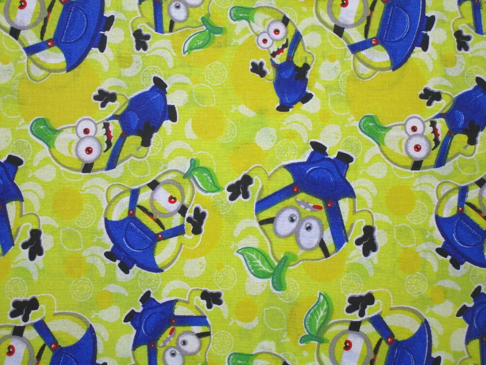 Bavlna žltá "Mimoni" 