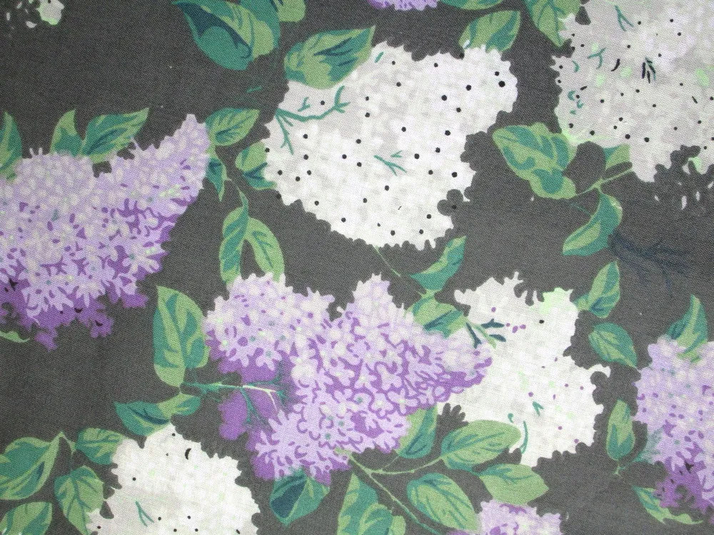 Bavlna sivá "sivý a fialový orgován" 