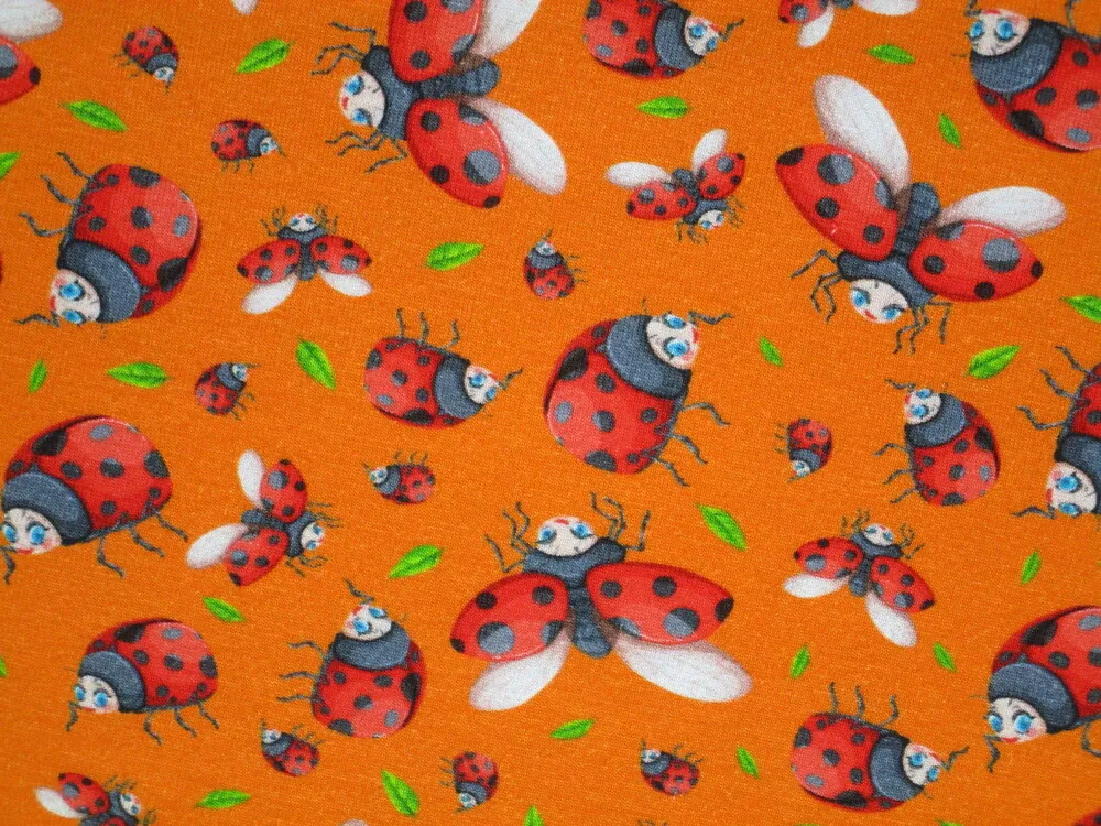 Úplet pomarančový "lienka" - digitálna tlač