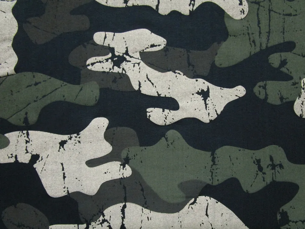 Teplákovina hnedo-zeleno-čierna "maskáč"