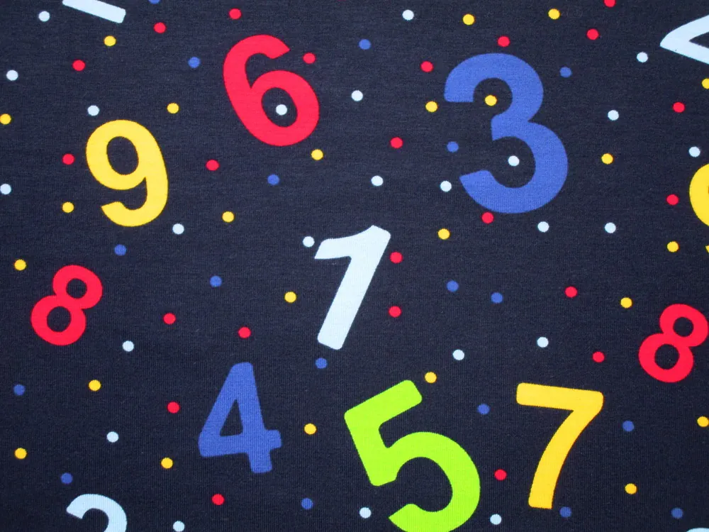 Úplet tmavomodrý "farebné čísla" 