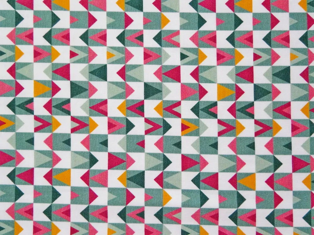 Úplet biely "geometrický motív" - certifikát OEKO-TEX Standard 100 