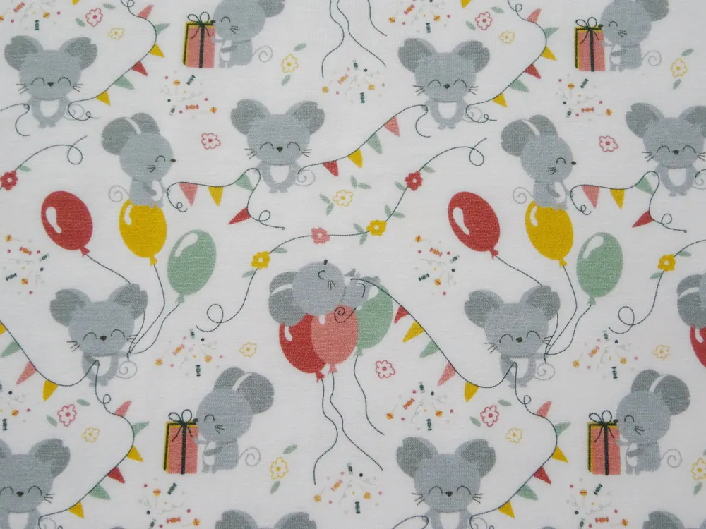 Úplet biely "myška na párty" - certifikát OEKO-TEX Standard 100 