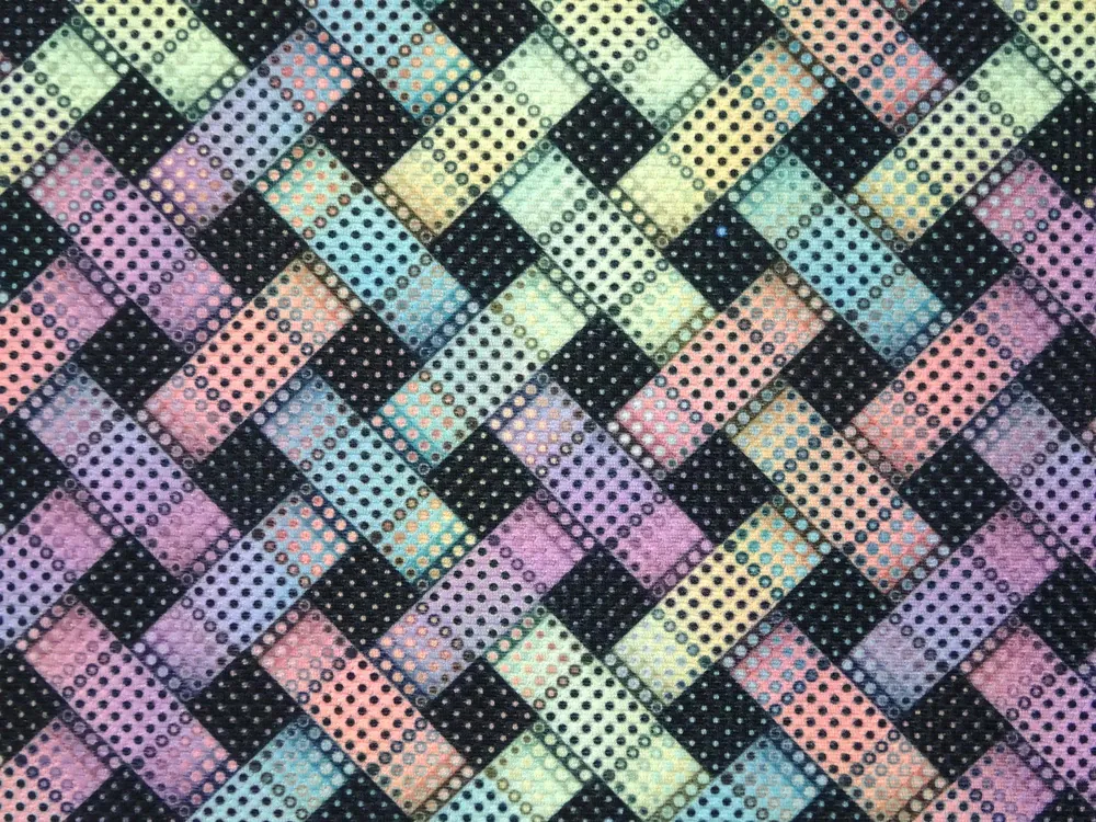 Úplet farebný "geometrický vzor" - potlač na Slovensku 