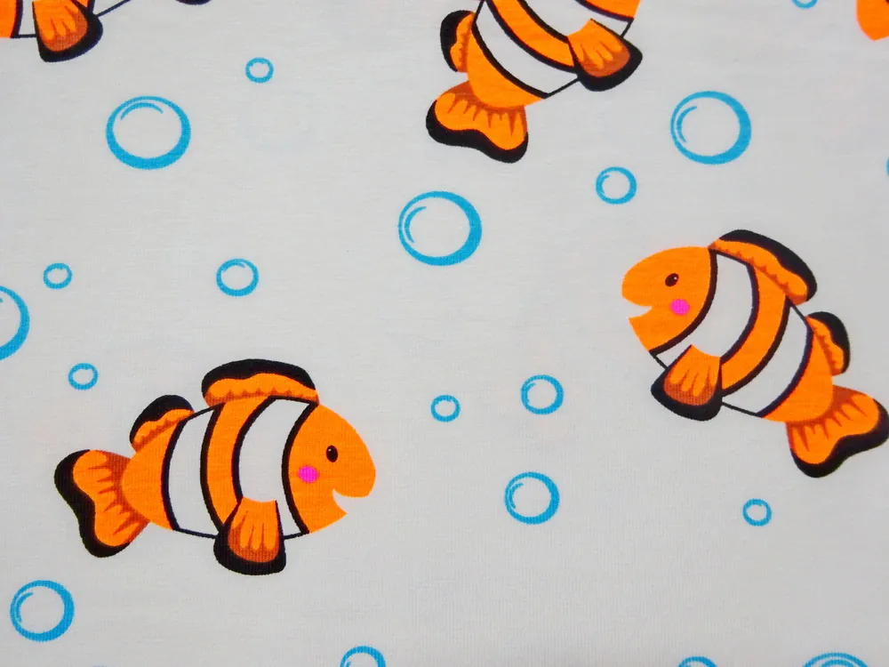 Úplet smotanový "neónový Nemo" 