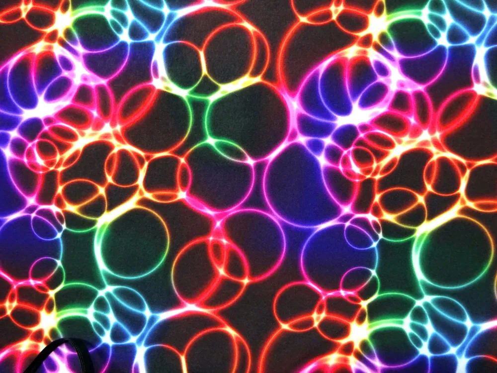 Softshell čierny "farebné kruhy" 