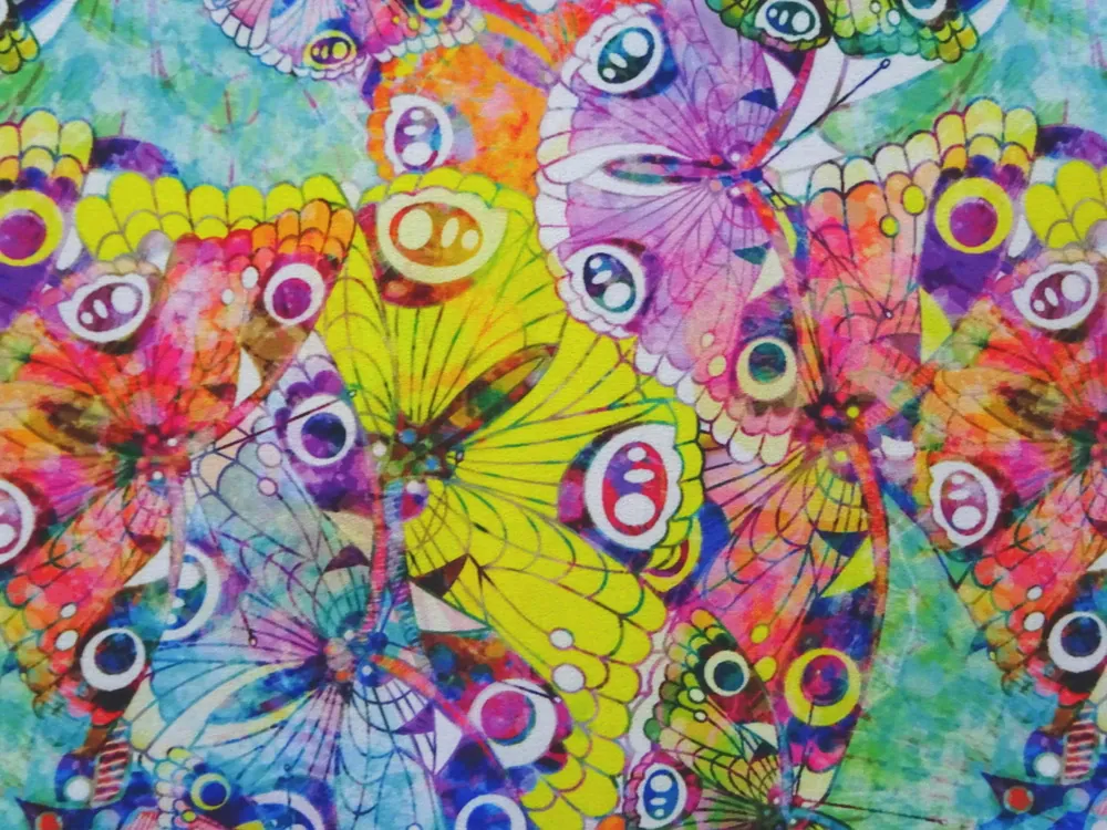 Softshell farebný "motýľ" 