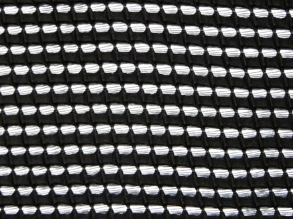 Krajka Dubia čierna "plastický obdĺžnik" 