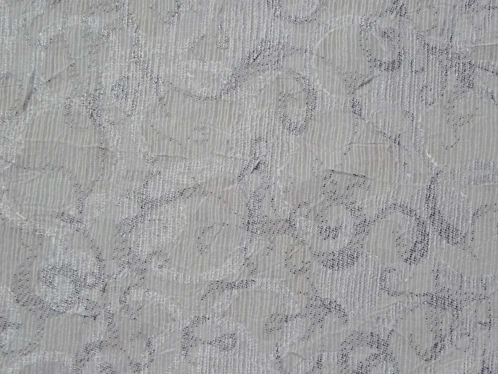 Šatovka biela "bielo-strieborný vzor" 