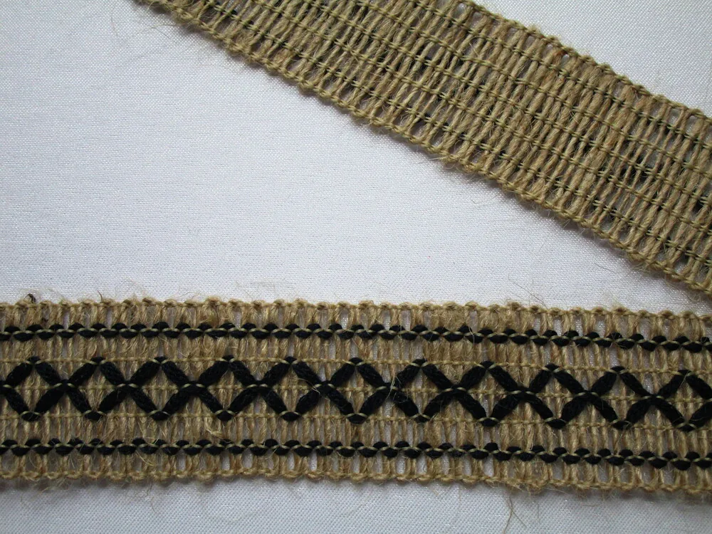 Lemovka jutová "čierny cik-cak" 