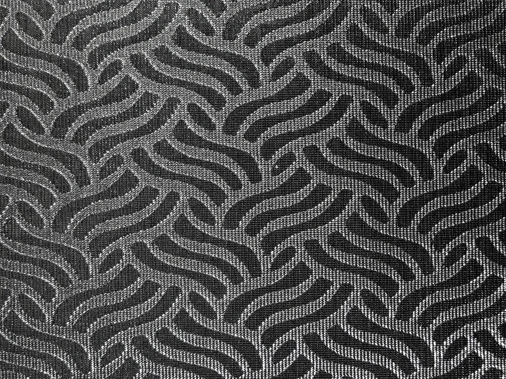 Úplet čierny "tmavostrieborný vzor"