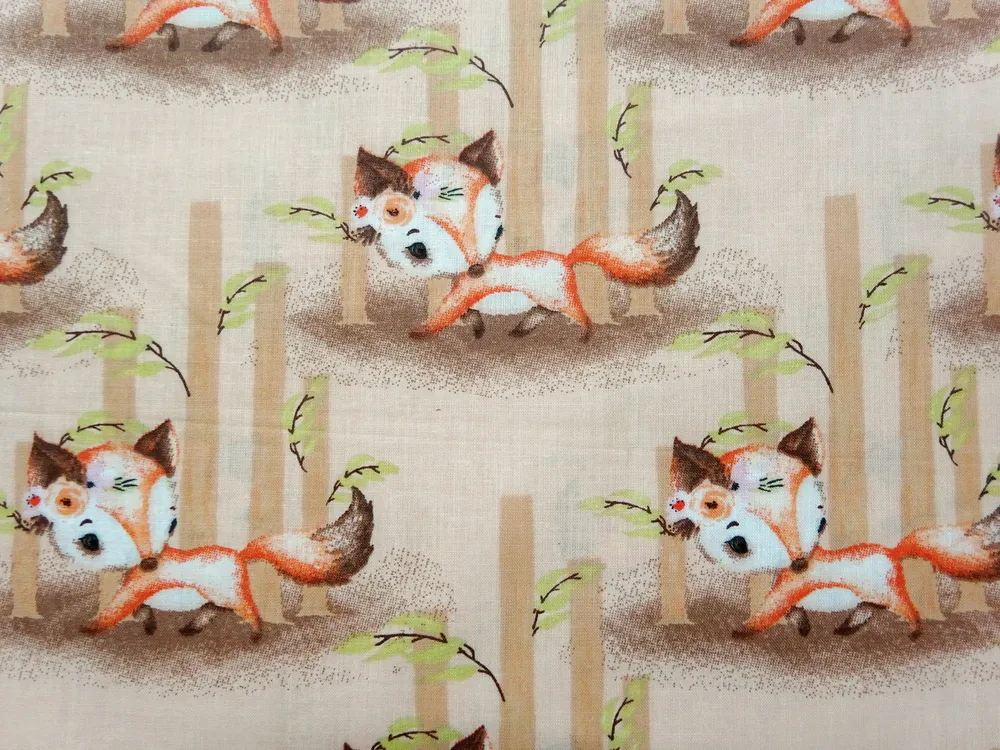 Bavlna svetlohnedá "líška" 