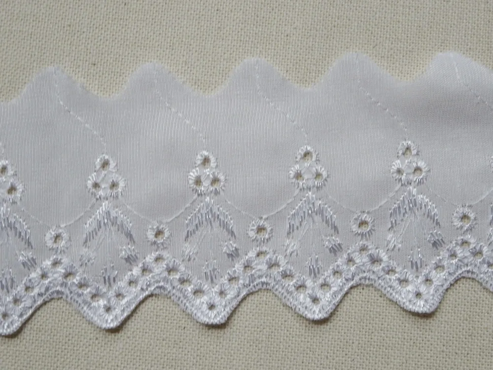 Madeira biela "vyšívaný vzor" 