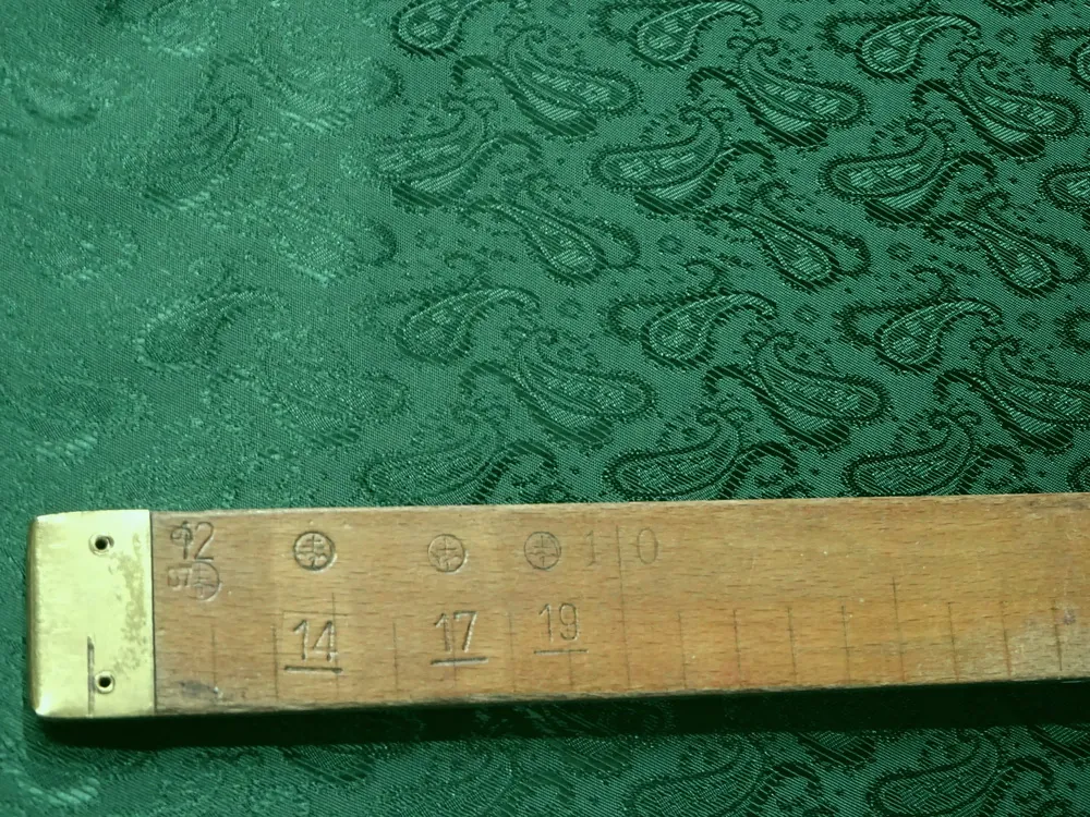 Podšívka zelená "kašmírový vzor" - talianska kolekcia 