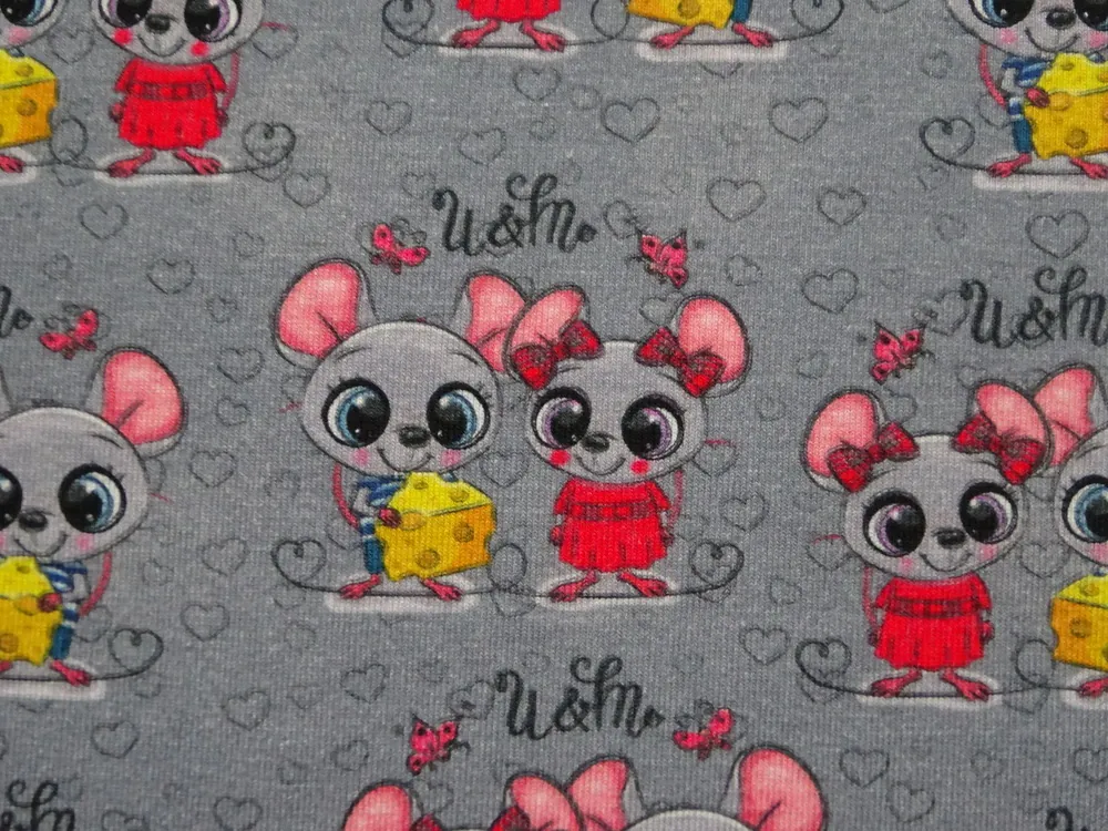 Úplet sivý "myšky" 