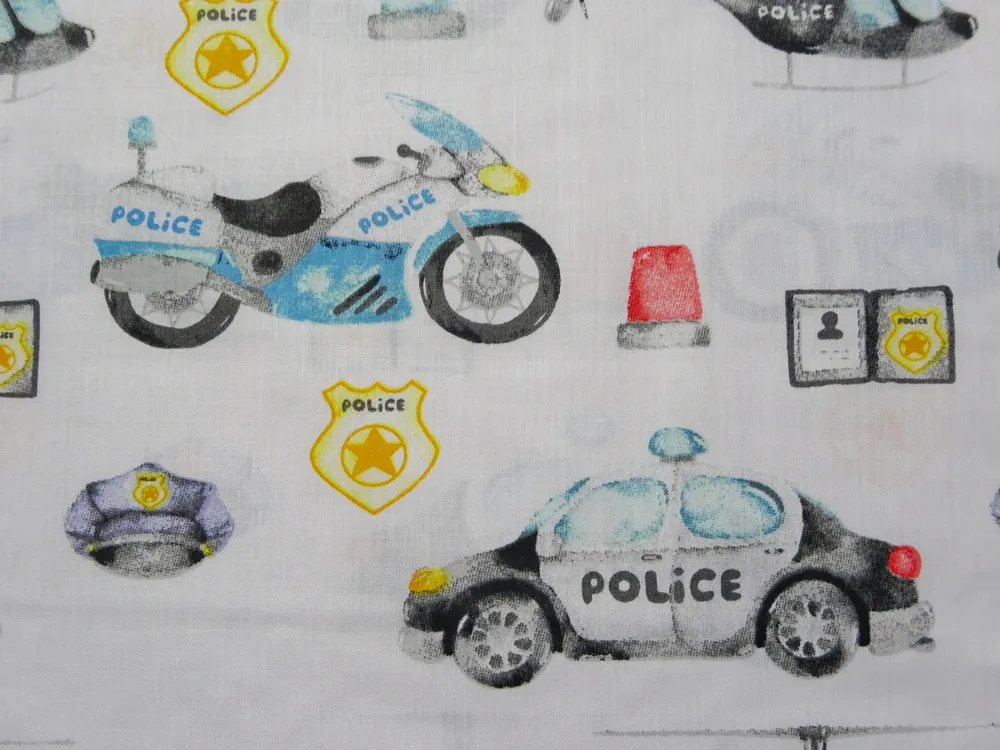 Bavlna biela "polícia" 