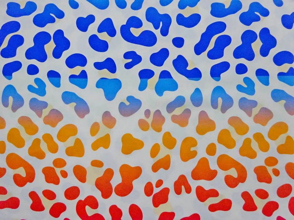 Šatovka biela "farebné škvrny" 