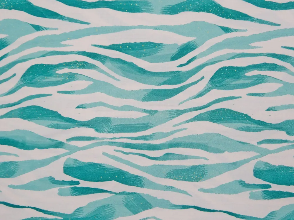 Šatovka smotanová "tyrkysový vzor" 