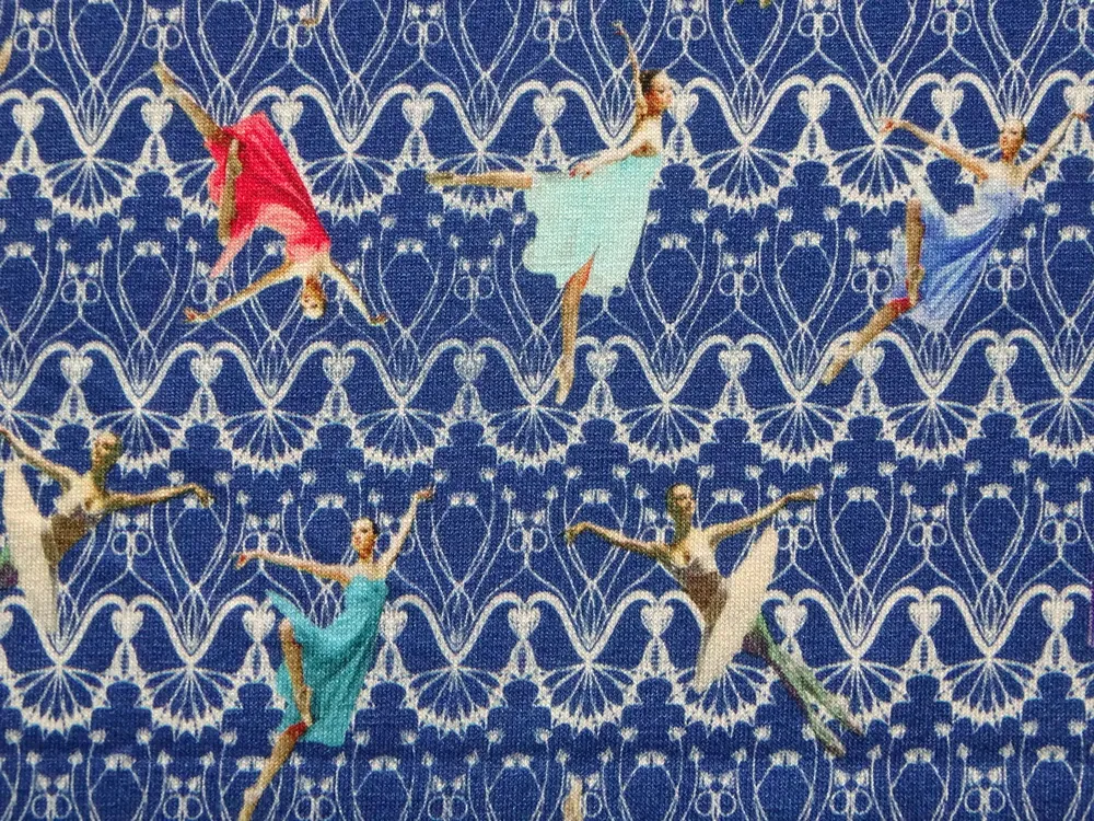 Úplet modrý "balerína" 