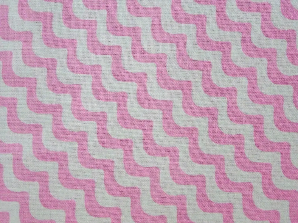 Bavlna biela "ružová vlnovka" 
