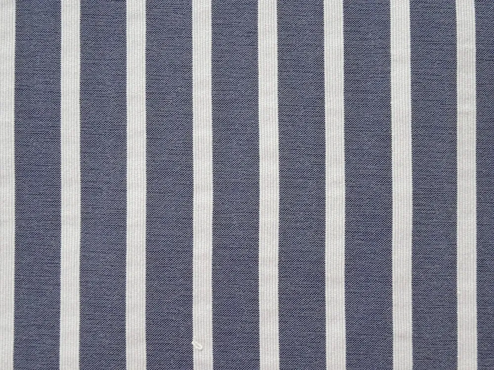 Košeľovina modrá "biely pásik" - pruží naopak